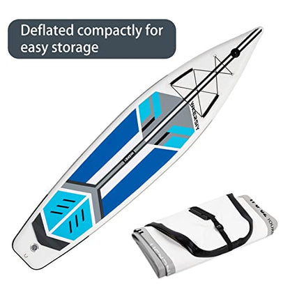 BLAIS Inflable Stand Up Paddleboard Sup Board 6 Pulgadas de Espesor Sup Surfboard Surf Set con Paddleboard Surf Fin Coiled Leash Inflator Pump y Carry Bag