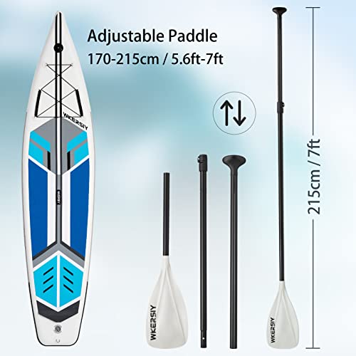 BLAIS Inflable Stand Up Paddleboard Sup Board 6 Pulgadas de Espesor Sup Surfboard Surf Set con Paddleboard Surf Fin Coiled Leash Inflator Pump y Carry Bag