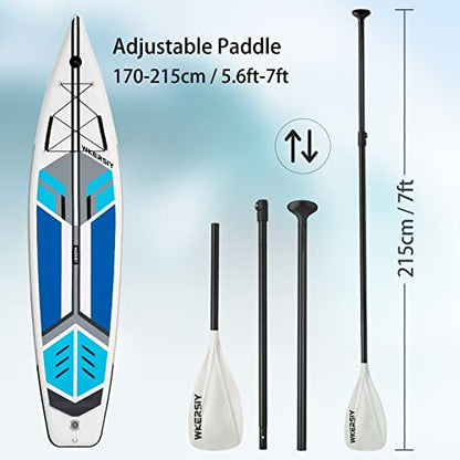 BLAIS Inflable Stand Up Paddleboard Sup Board 6 Pulgadas de Espesor Sup Surfboard Surf Set con Paddleboard Surf Fin Coiled Leash Inflator Pump y Carry Bag