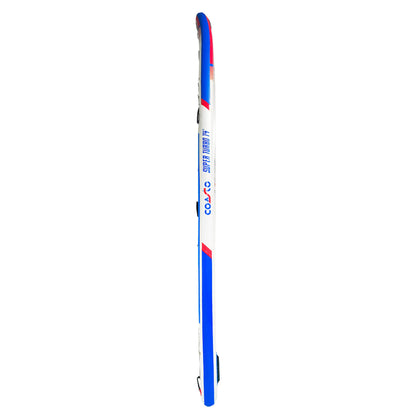 Coasto Super Turbo Tabla Sup, Adultos Unisex, Azul/Blanco/Rojo, 14'