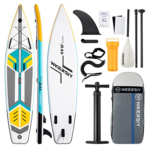 BLAIS Inflable Stand Up Paddleboard Sup Board 6 Pulgadas de Espesor Sup Surfboard Surf Set con Paddleboard Surf Fin Coiled Leash Inflator Pump y Carry Bag