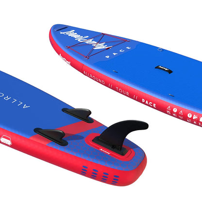 Aquaplanet Pace Kit Completo para Sup (Tabla de 3,2 x 76 cm x 15 cm). con Bomba de Aire, Pala, Mochila, Correa para la Pierna, Bolsa de Surf Impermeable, Correa para el Hombro y más