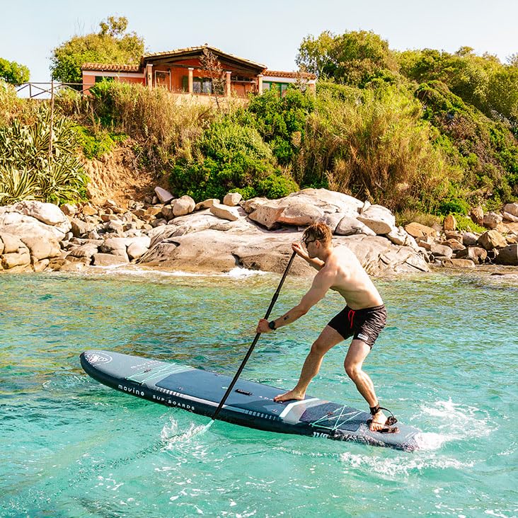 Movino Tabla Paddle Surf Hinchable - 2en1 Sup Kayak - hasta 165 kg - con Pala - 350 x 83 x 15 cm - Stand Up Paddle Board Adria 11'6”