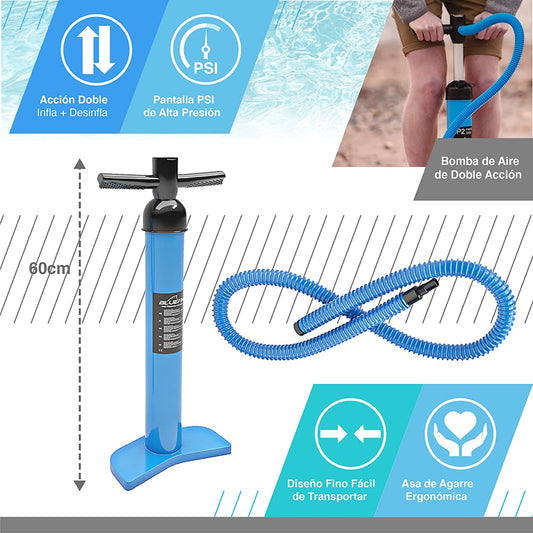 Bluefin Sup Unisex 10′8″ Aura FIT Stand Up Paddle Board Kit Sup, Azul, 10 pies