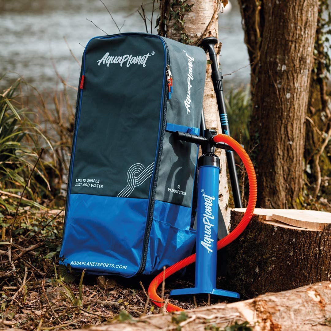 Aquaplanet Pace Kit Completo para Sup (Tabla de 3,2 x 76 cm x 15 cm). con Bomba de Aire, Pala, Mochila, Correa para la Pierna, Bolsa de Surf Impermeable, Correa para el Hombro y más