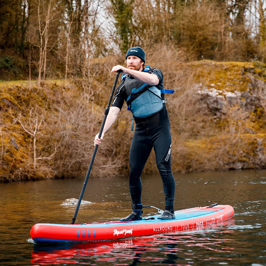 Aquaplanet Pace Kit Completo para Sup (Tabla de 3,2 x 76 cm x 15 cm). con Bomba de Aire, Pala, Mochila, Correa para la Pierna, Bolsa de Surf Impermeable, Correa para el Hombro y más