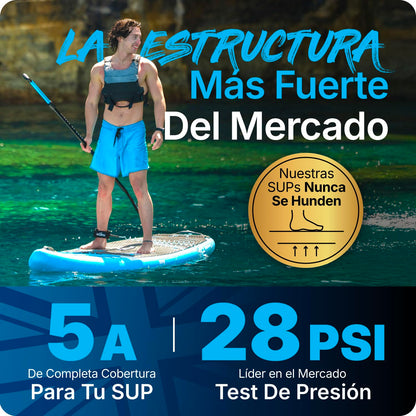 Bluefin Cruise Paddle Board Hinchable de 10’8 Azul | Pack y Accesorios Sup Premium | Alfombrilla Antideslizante y Ligera |Paddleboard All-Round de 6’ de Grosor|Tabla de Paddle para Adultos y Jóvenes