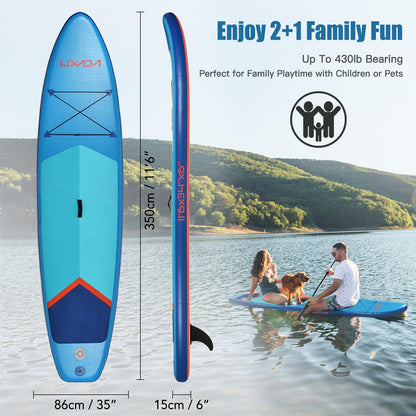 Matybobe Inflable Paddle Board Stand Up Gruesa Paddleboard Deporte Acuático Surf Set Ajustable Paddle Bomba Mochila