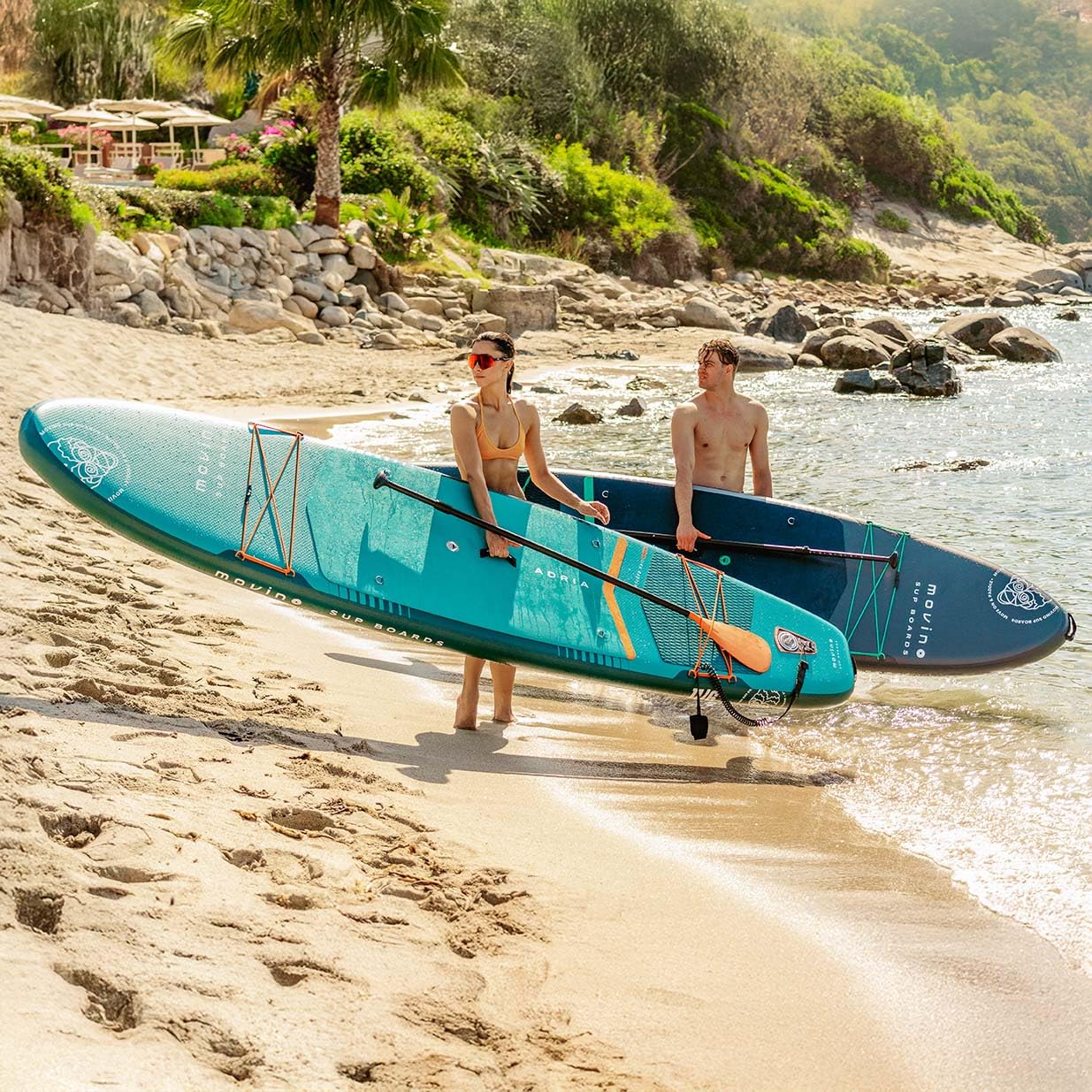 Movino Tabla Paddle Surf Hinchable - 2en1 Sup Kayak - hasta 165 kg - con Pala - 350 x 83 x 15 cm - Stand Up Paddle Board Adria 11'6”