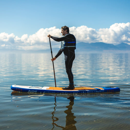 Aquaplanet MAX Kit Completo para Sup (Tabla de 3,2 x 76 cm x 15 cm). con Bomba de Aire, Pala, Mochila, Correa para la Pierna, Bolsa de Surf Impermeable, Correa para el Hombro y más