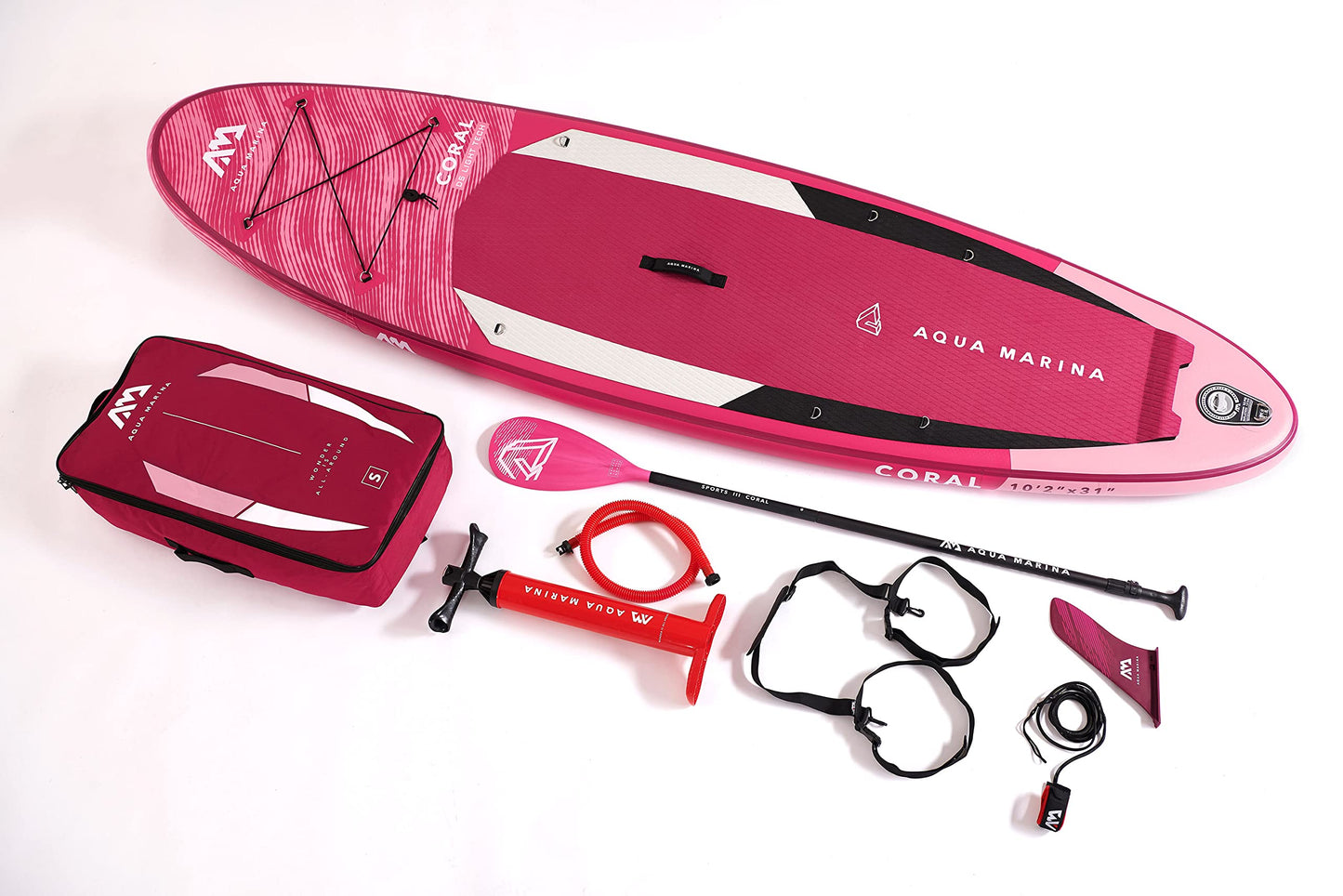 Aqua Marina All-Around Advanced iSUP 3,1m/12cm Coral 2022 Set Todo Incluido Rosa